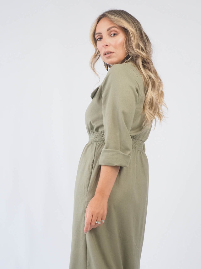 Vestido Camiseiro Midi