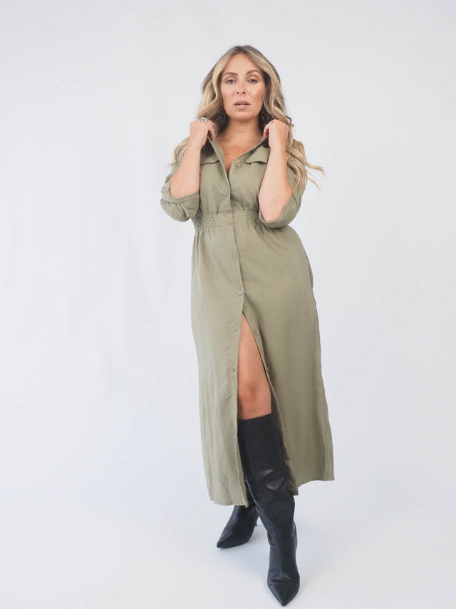 Vestido Camiseiro Midi
