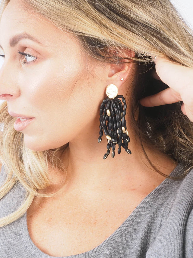 Boucles D'oreilles Avec Pierres