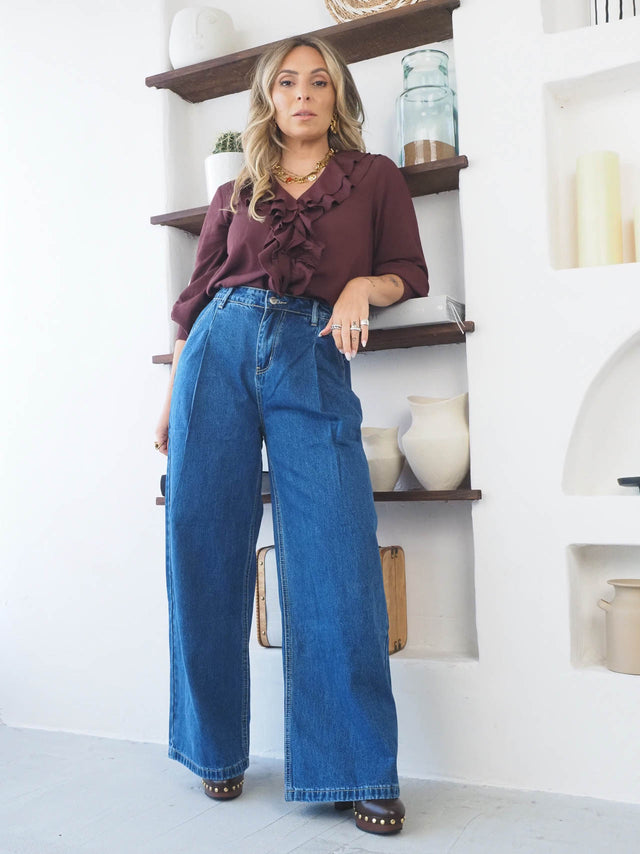 Wide-Leg Jeans