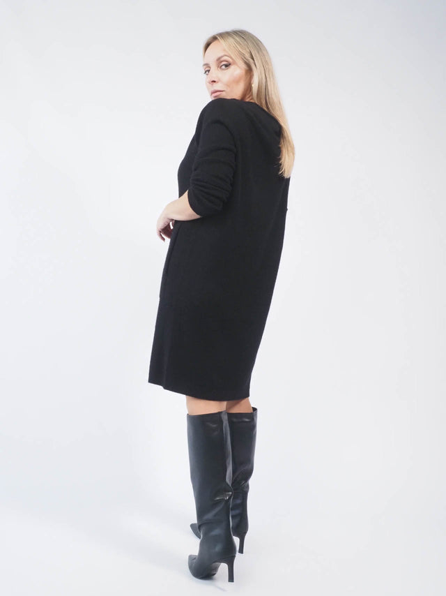 ROBE EN MAILLE AVEC POCHES
