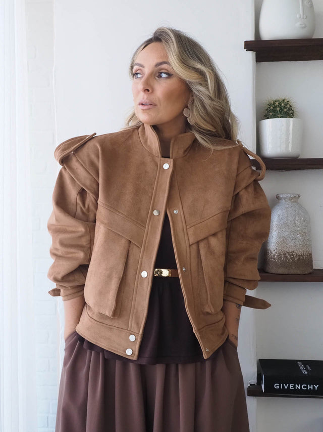 Veste effet daim