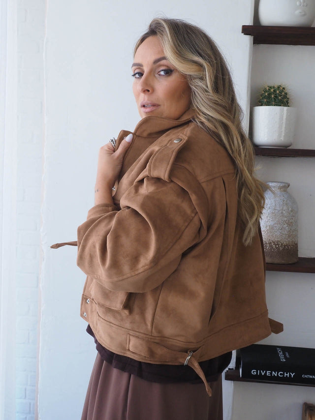 Veste effet daim