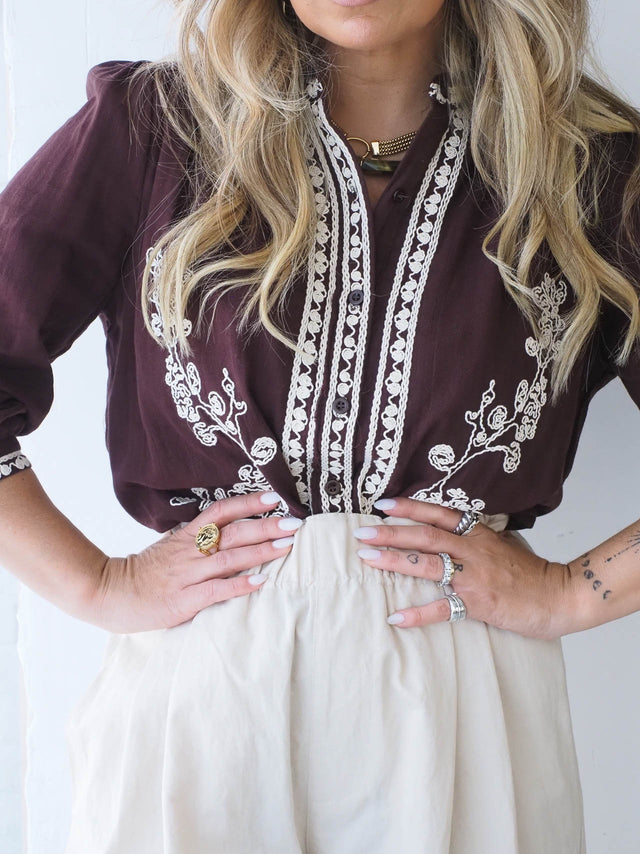 Blusa Com Bordado