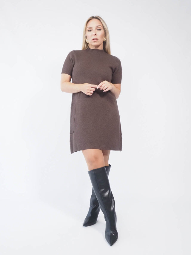 SHORT KNITTED DRESS