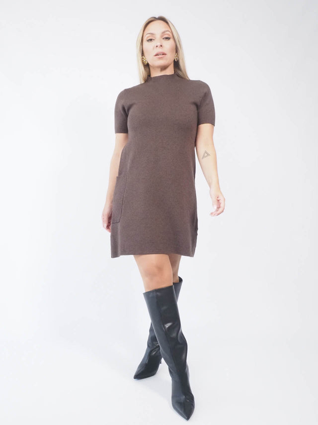 SHORT KNITTED DRESS