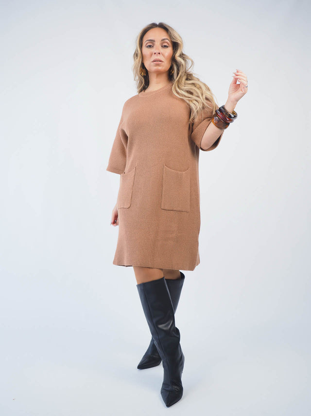 Short Sleeve Knit Dress