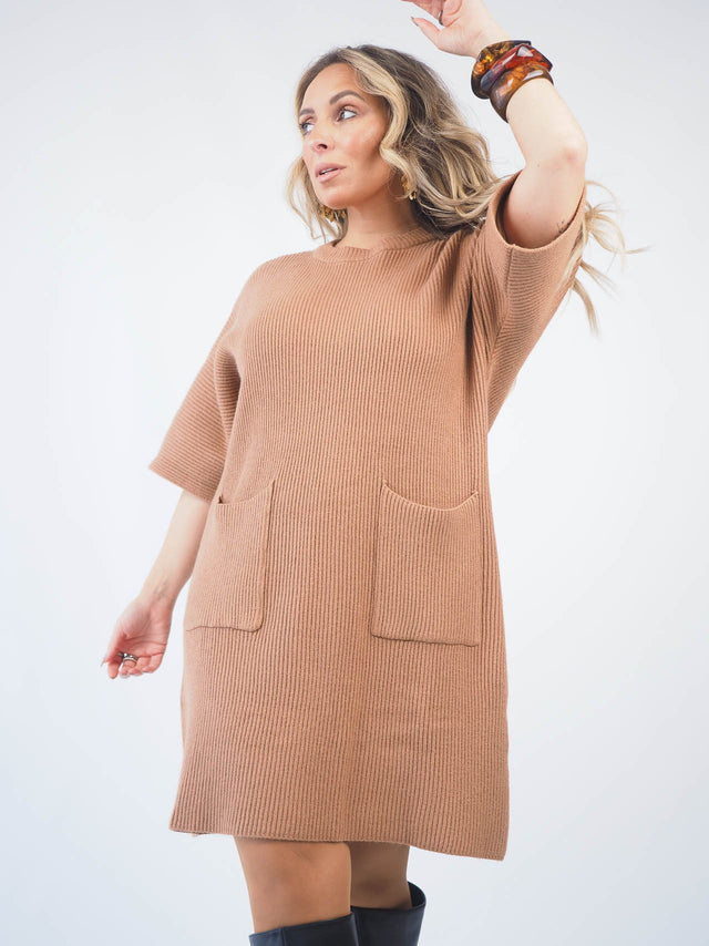Short Sleeve Knit Dress