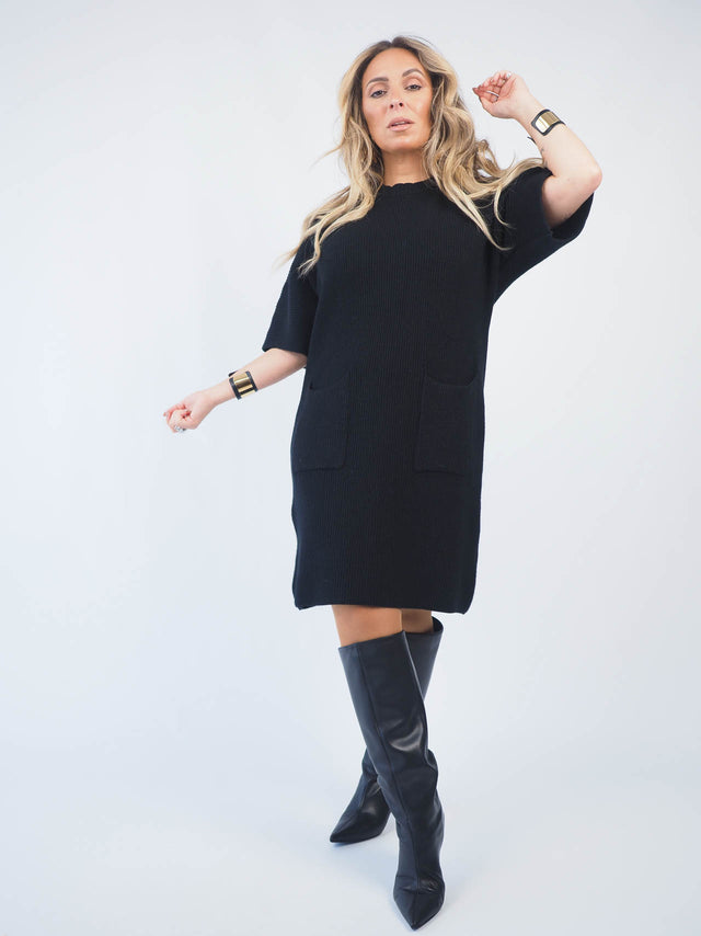 Short Sleeve Knit Dress