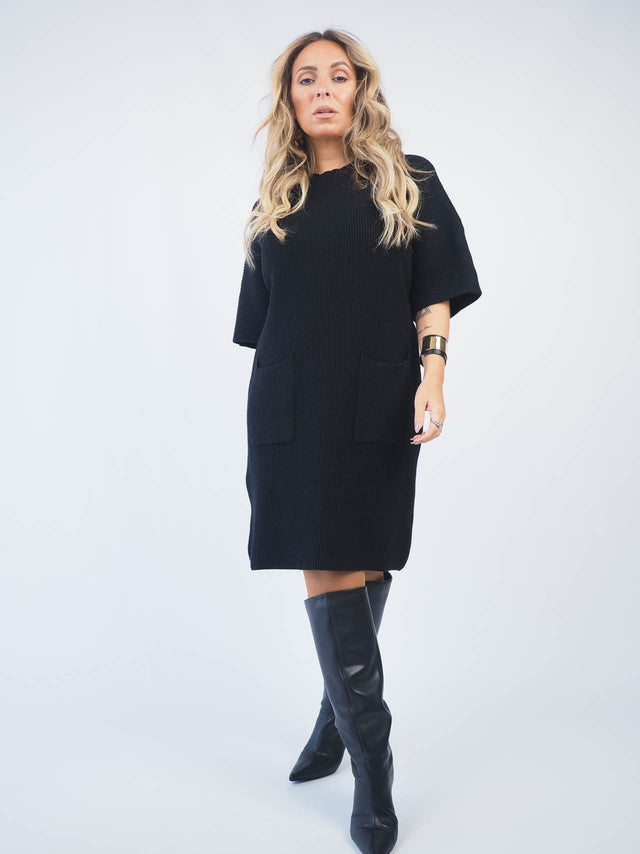 Short Sleeve Knit Dress