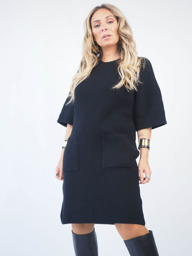 Short Sleeve Knit Dress