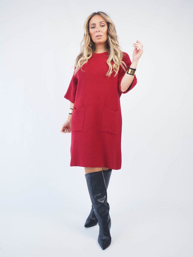 Short Sleeve Knit Dress