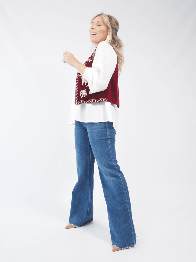 GILET BRODÉ