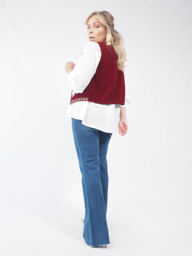 GILET BRODÉ
