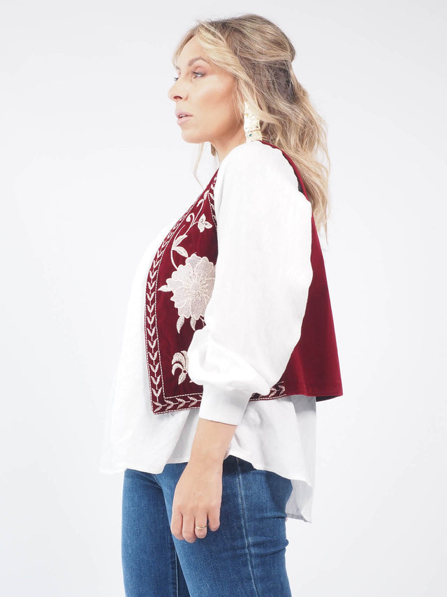 GILET BRODÉ