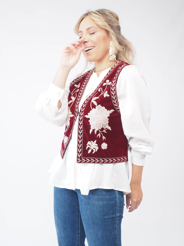 GILET BRODÉ