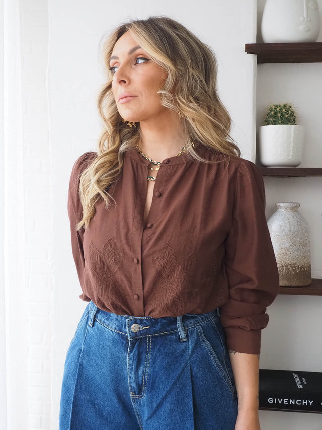 Shirt with Embroidery