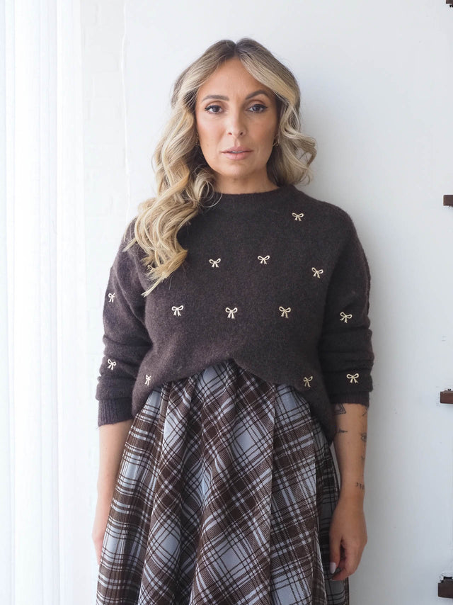 Camisola de Malha Com Laços