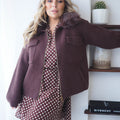 Thick Knit Jacket with Zipper