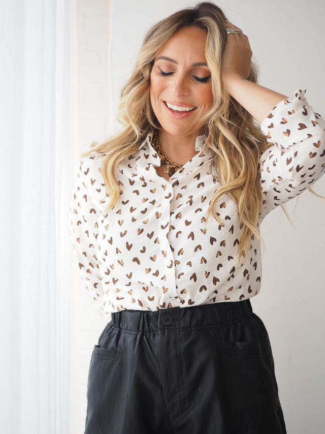 Camisa Com Corações