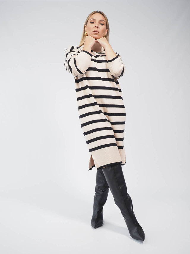 STRIPES KNITTED DRESS