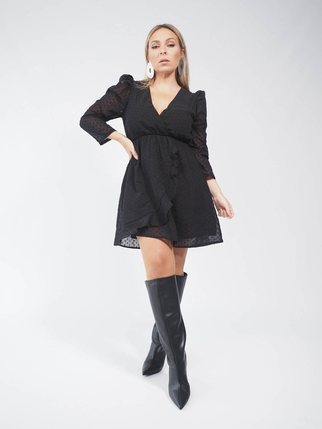 VESTIDO CURTO EM ORGANZA