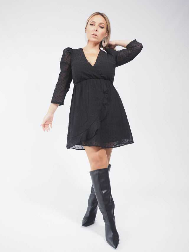 VESTIDO CURTO EM ORGANZA
