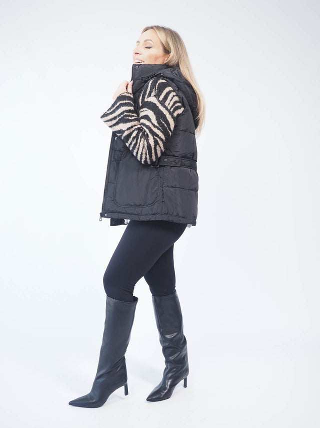 WATERPROOF VEST WITH HOOD