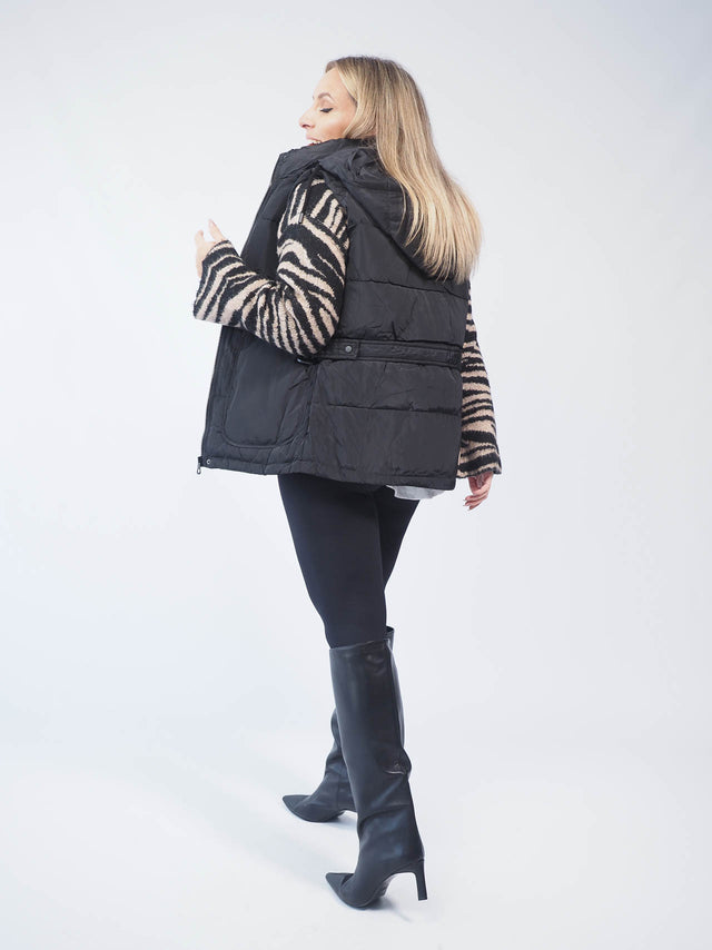 WATERPROOF VEST WITH HOOD
