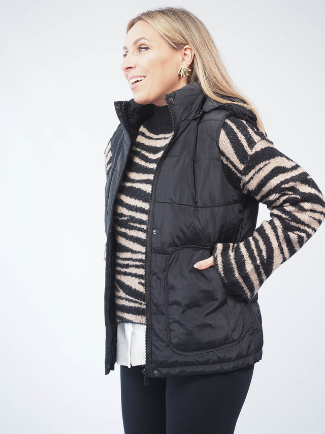 WATERPROOF VEST WITH HOOD