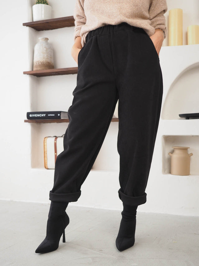 PaperBag High-Waisted Pants