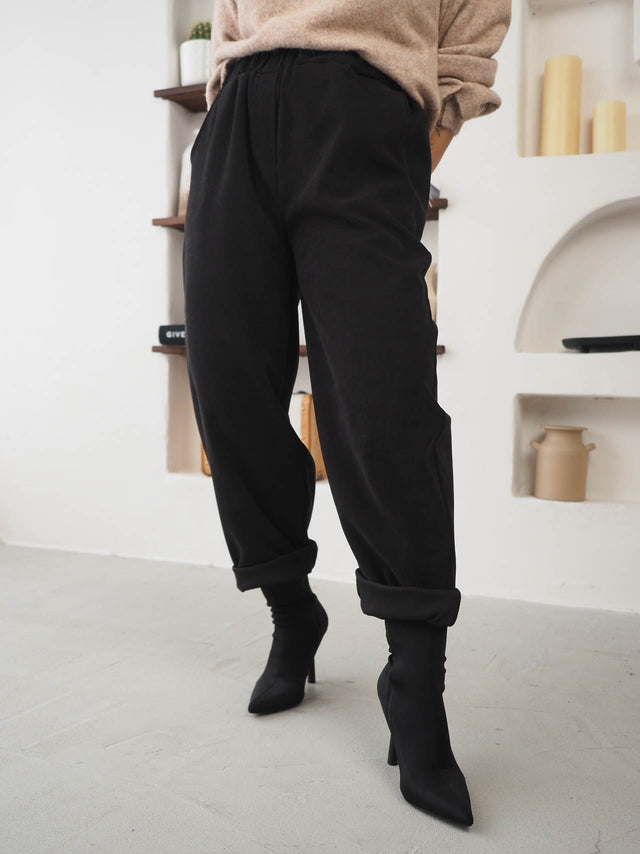 PaperBag High-Waisted Pants