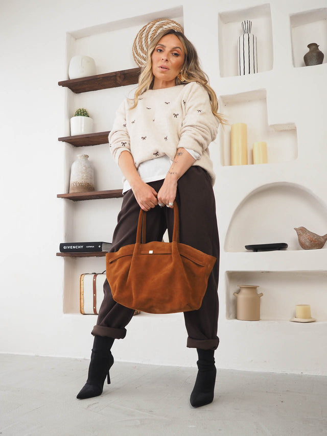 PaperBag High-Waisted Pants