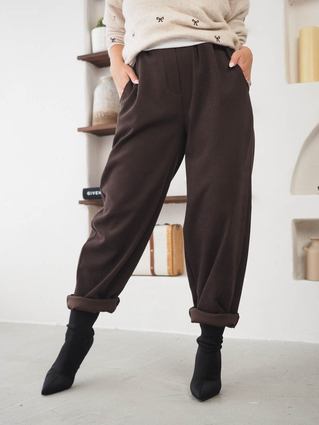 PaperBag High-Waisted Pants