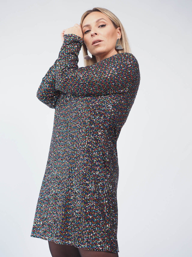 DRESS WITH SEQUINS