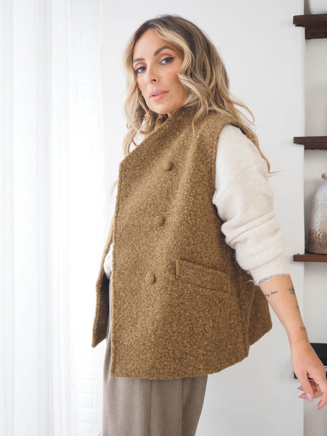 Gilet court en fourrure