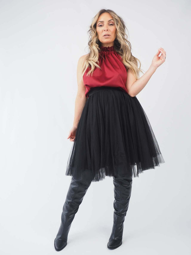 Jupe courte en tulle