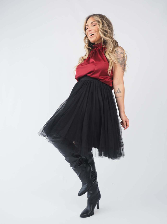 Jupe courte en tulle