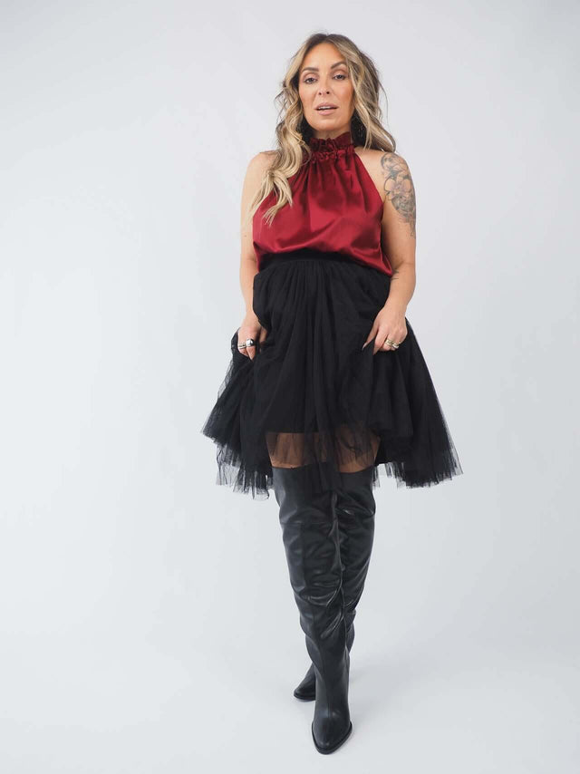 Jupe courte en tulle