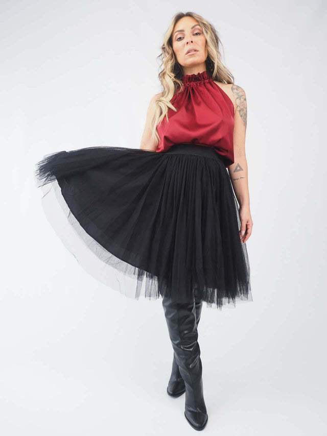 Jupe courte en tulle