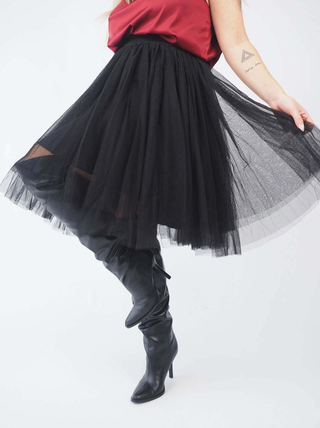 Jupe courte en tulle