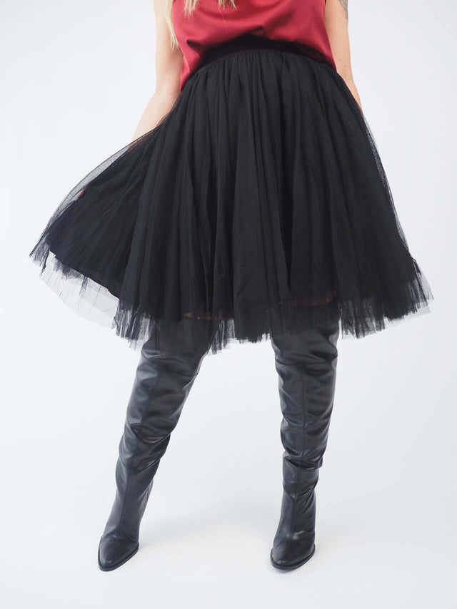 Jupe courte en tulle