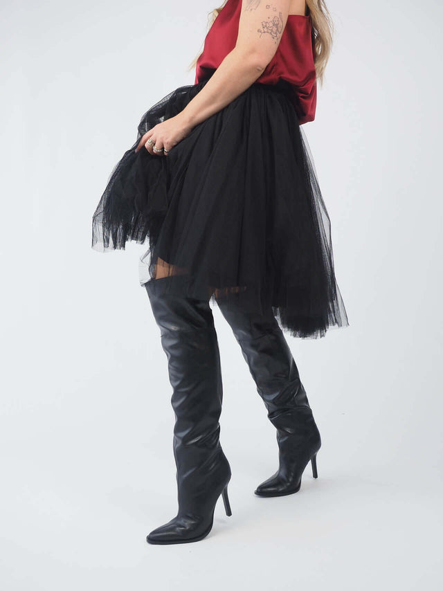 Jupe courte en tulle
