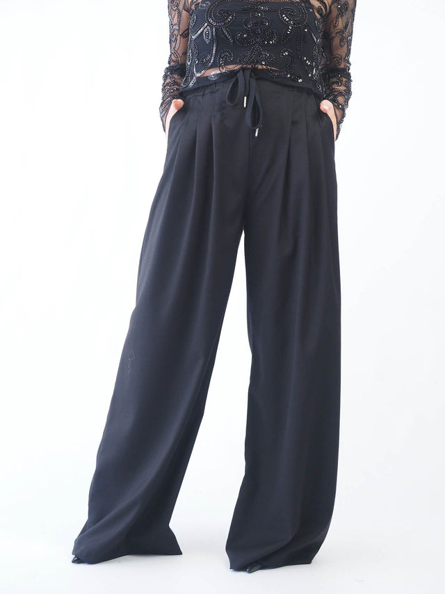 Calças Pantalona Com Pregas