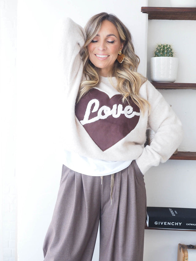 T-shirt en maille Love