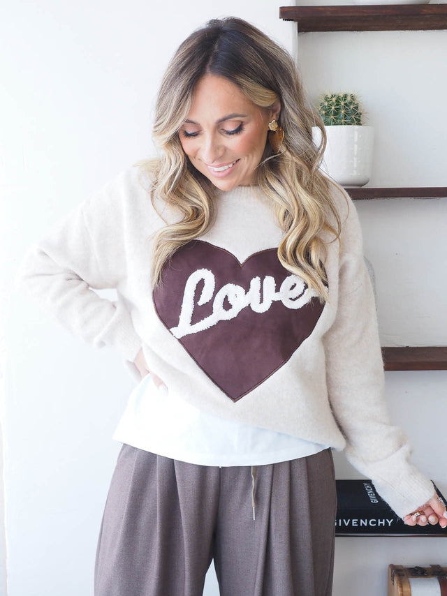 T-shirt en maille Love