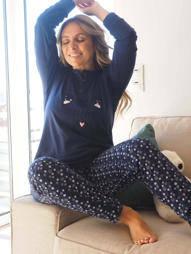 Pijama Gato Algodão