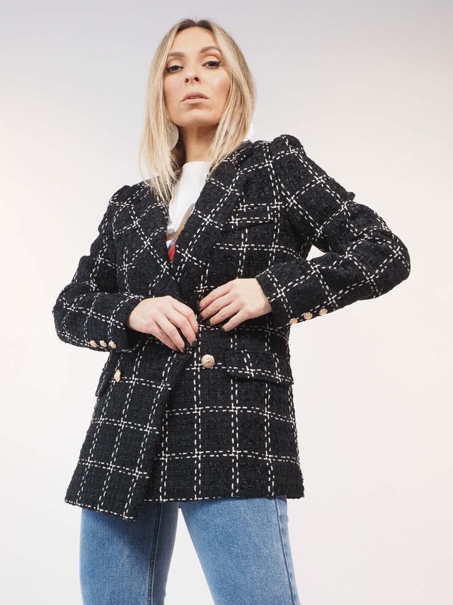 Blazer estrutura cruzado.