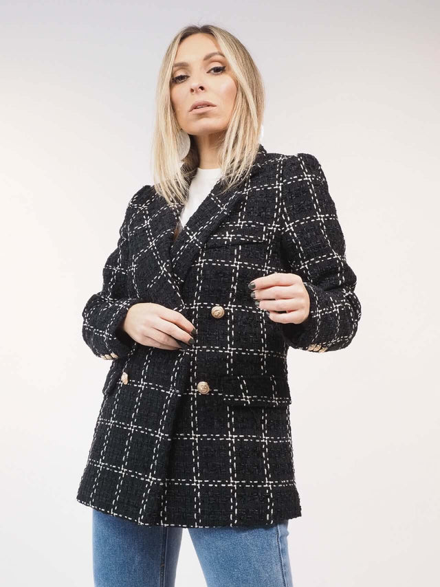 Blazer cruzado estrutura.