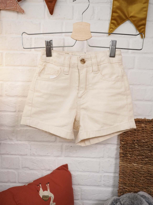 Calções: Calções de Sarja para Criança | Black Peach - Black Peach: 26.99 € | Cor / Color: azul, crú | Tamanho / Size: 2, 4, 6, 8, 10, 12, 14, 16 - Black Peach® - Primavera Verão 2024